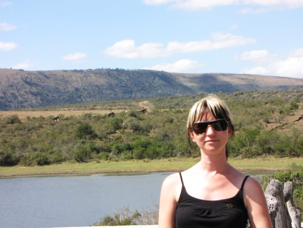 Christine Mischker - enjoying a safari in the Eastern Cape
